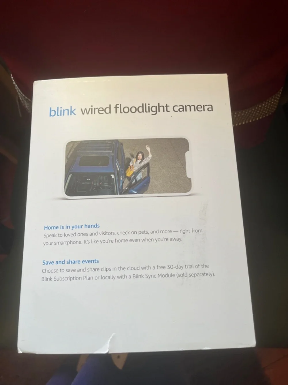 Blink Wired Floodlight Camera - White